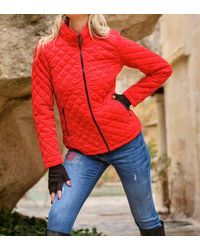 Dolcezza - Quilted Jacket Red - Lyst