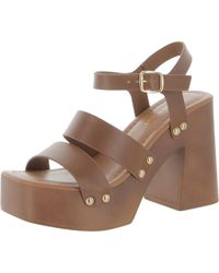 Madden Girl - Greenvil Faux Leather Studded Platform Sandals - Lyst