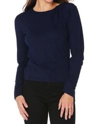 Bobi - Twist Neck Long Sleeve Tee - Lyst