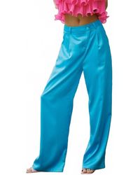 TCEC - Satin Asymmetrical Front Wide Pants - Lyst