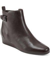 Easy Spirit - Leather Pointed Toe Booties - Lyst