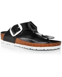Birkenstock - Gizeh Patent Leather Slip On Thong Sandals - Lyst