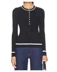 Rag & Bone - Kassy Rib Henley Top - Lyst