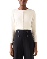 LK Bennett - Lottie Wool-Blend Cardigan - Lyst