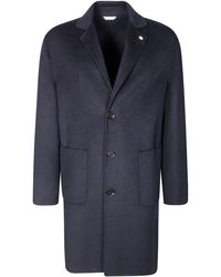 Manuel Ritz - Double-Breasted Structured Jacket With Classic Collar - Lyst