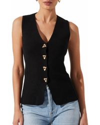 Astr - Jayce V-Neck Sweater Vest - Lyst