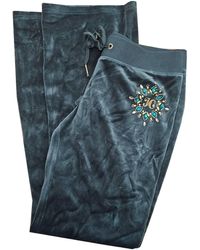 Juicy Couture - Pine Traditional Bling Track Velour Pants - Lyst