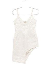 Coperni - Mini Dress With Floral Jacquard Pattern - Lyst
