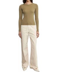 Enza Costa - Supima Cotton New Classic L/S Tee - Lyst