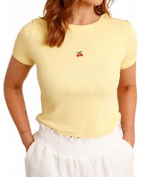 Pretty Garbage - Cherry On Top Baby Tee - Lyst