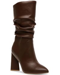 Dolce Vita - Leather High Heel Mid-calf Boots - Lyst