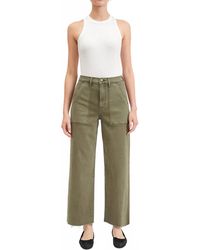DAZE - Pleaser Utility High Rise Wide Ankle Jeans - Lyst
