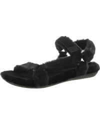Vionic - Viva Faux Fur Casual Strap Sandals - Lyst