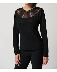 Joseph Ribkoff - Dolman Sleeve Silky Knit Fitted Top - Lyst