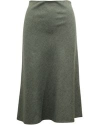 Theory - High Rise Midi Skirt - Lyst
