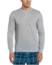 Perry Ellis - Heathered Pullover Henley Shirt - Lyst