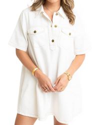 Karlie - Denim Swing Shirt Dress - Lyst