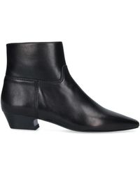 Stuart Weitzman - Stassi Pointed-Toe Leather Boots - Lyst