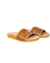 Myra Swim - Dottie Hand Tooled Sandals - Lyst