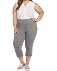 NYDJ - Plus Dakota Slit Denim Cropped Jeans - Lyst
