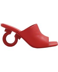 Ferragamo - Ferragamo Ladies Nappa Astro 70 Elinda Slide Sandals - Lyst