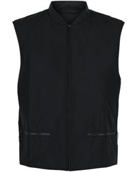 Ferragamo - Sleeveless Vest With Stand Collar And Front Zip Closure - Lyst
