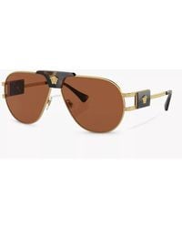Versace - Ve2252 Aviator Sunglasses - Lyst