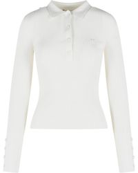 Courreges - Viscose Blend Polo Shirt - Lyst