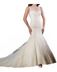 Karelina Sposa - Mermaid Trumpet Lace Dress - Lyst