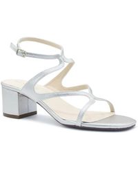 Touch Ups - Cora Sandals Adjustable Ankle Strap Block Heel Hawk3053 - Lyst