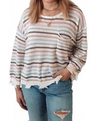 Miou Muse - Stripe Light Weight Long Sleeve Top - Lyst