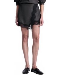 A.L.C. - Sophia Wool Marled Lace Mini Skirt - Lyst