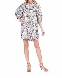 J joy - Front Yolk Trim Dress - Lyst
