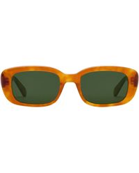 Krewe - Milan Amaro + Chamomile Rectangle Sunglasses - Lyst