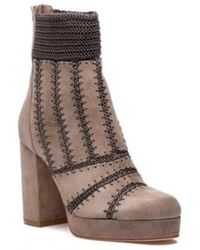 Silent D - Yasmin Platform Booties - Lyst