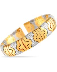 Non-Branded - Lb Exclusive 18k Yellow Gold 2.50ct Diamond Bangle Bracelet Mf08-052424 - Lyst