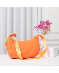 Fashnzfab - Solid Nylon Sling Bag Crossbody Bag - Lyst