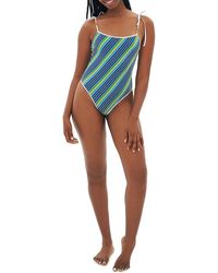 Tropic of C - Cosmo Striped High Cut One-piece Swimsuit - Lyst