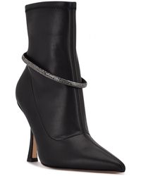 Nine West - Ferba 2 Faux Suede Pointed Toe Ankle Boots - Lyst