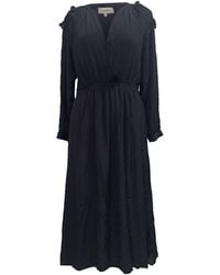 Ba&sh - Ulla V-Neck Midi Dress - Lyst