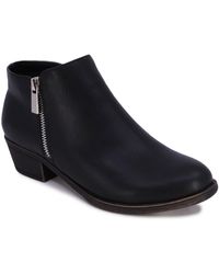 Nautica - Alara Faux Leather Ankle Shooties - Lyst