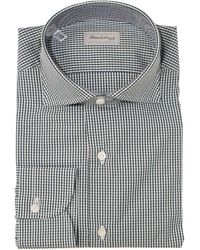 Sartorio Napoli - Micro Gingham Cotton Dress Shirt - Lyst