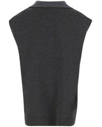 Carven - Cashmere Top With Neck Scarf - Lyst