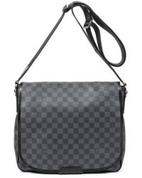 LOUIS VUITTON Black and Galet Taurillon City Steamer MM 500005