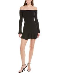 HL Affair - Ribbed Twisted Neckline Mini Dress - Lyst