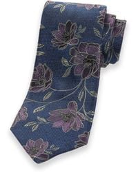Paul Fredrick - Floral Woven Silk Tie - Lyst