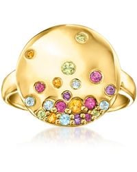 Ross-Simons - Multi-Gemstone Disc Ring - Lyst