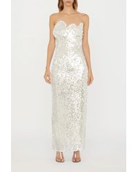 Christopher Esber - Opaline Sequin Strapless Gown - Lyst