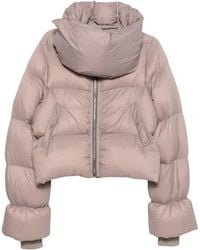 Rick Owens - Rose Funnel Neck Quilted Recycled Nylon Down Jacket - Lyst