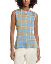 Lela Rose - Jacquard Plaid Top - Lyst